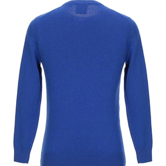 NWT LYLE & SCOTT Cotton merino wool crew jumper Pullover sweater man XXL Indigo - Picture 5 of 6